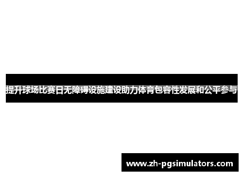 提升球场比赛日无障碍设施建设助力体育包容性发展和公平参与